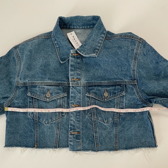 PacSun John Galt Indigo Wash Cropped Denim Jean Jacket - Picture 4 of 9